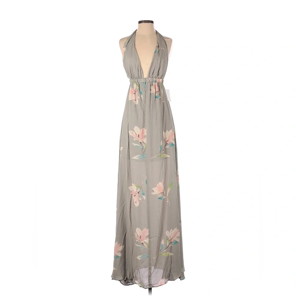 Show Me Your Mumu Luna Halter Dress Lily Showers Bridesmaid Gown - Picture 6 of 7